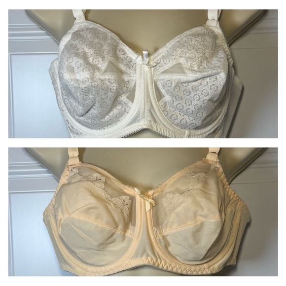 Bali 36C Elegant Cream  and white Bra - Picture 1 of 6